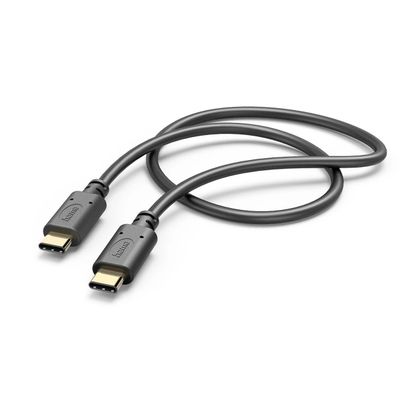 Hama USB-C naar USB-C Kabel - 100cm - Zwart