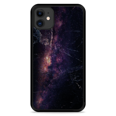 Cazy Hardcase hoesje geschikt voor iPhone 11 - Black Space Marble