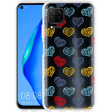 Hoesje geschikt voor Huawei P40 Lite - Doodle hearts