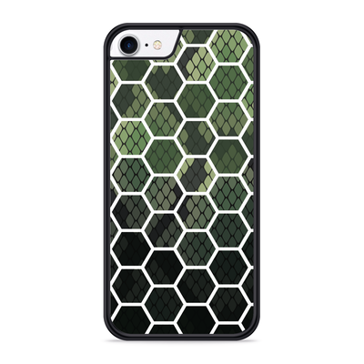 Cazy Hardcase hoesje geschikt voor iPhone 8 - Snakeskin Honeycomb