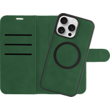 Uitneembaar Wallet Hoesje voor iPhone 15 Pro Max - Magfit 2-in-1 Hoesje met Pasvakjes - Groen