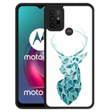 Hardcase hoesje geschikt voor Motorola Moto G10 - Art Deco Deer
