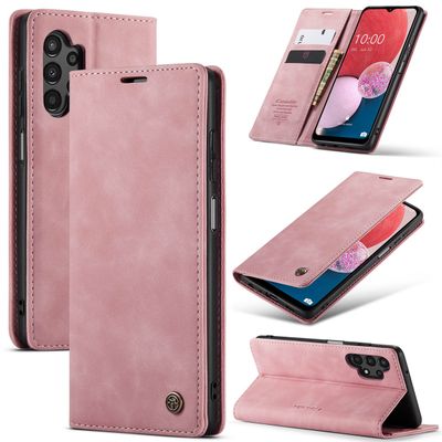 Samsung Galaxy A13 Hoesje - CASEME Retro Wallet Case - Roze