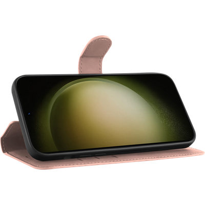 Cazy Hoesje geschikt voor Samsung Galaxy S23 - Premium Hoesje met Pasjeshouder - Roze