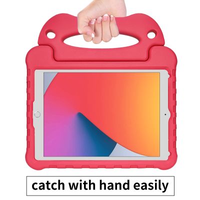 Cazy Ultra Kinderhoes geschikt voor iPad 2021 (9th Gen)/2020 (8th Gen)/iPad 2019 (7th Gen) - Rood