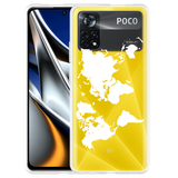 Hoesje geschikt voor Poco X4 Pro - World Map