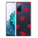 Hoesje geschikt voor Samsung Galaxy S20 FE - Red Kisses