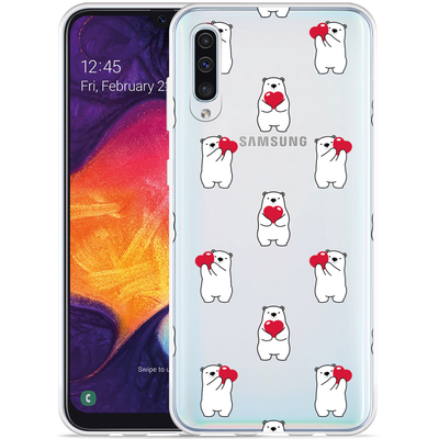 Cazy Hoesje geschikt voor Samsung Galaxy A50 - Lovely Bears