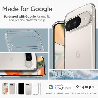 Spigen Hoesje geschikt voor Google Pixel 9 / 9 Pro - Ultra Hybrid - Transparant