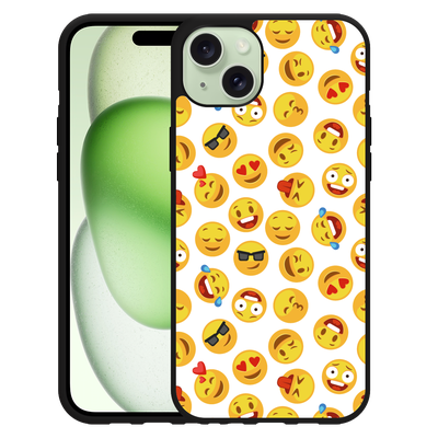 Cazy Hardcase Hoesje geschikt voor iPhone 15 Plus Emoji