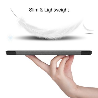 Cazy TriFold Hoes geschikt voor Samsung Galaxy Tab S8 Ultra - Auto Slaap/Wake - Grijs