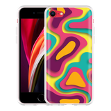 Hoesje geschikt voor iPhone SE 2020 - Retro Colors