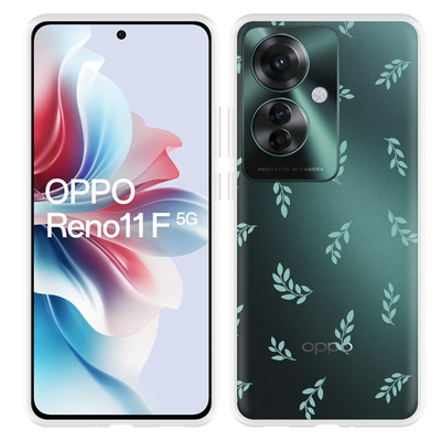 Cazy Hoesje geschikt voor Oppo Reno11 F Kleine Blaadjes