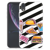 Hoesje geschikt voor iPhone Xr - Love Fast Food