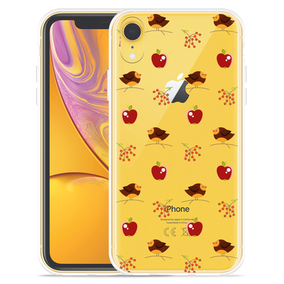 Cazy Hoesje geschikt voor iPhone Xr - Apples and Birds