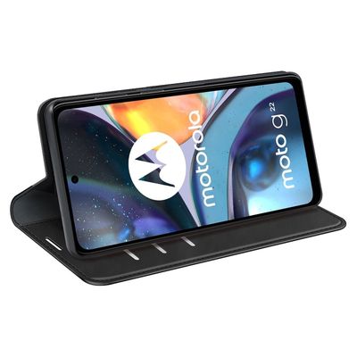 Cazy Wallet Magnetic Hoesje geschikt voor Motorola Moto G22 - Zwart