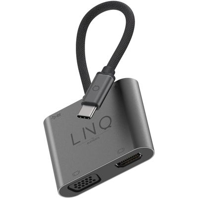 LINQ Connects 4-in-1 USB-C / HDMI Adapter + 2M USB-C PD Kabel