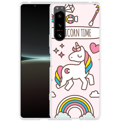Cazy Hoesje geschikt voor Sony Xperia 5 IV - Unicorn Time