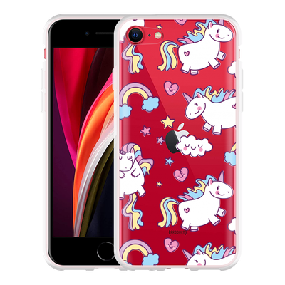 Cazy Hoesje geschikt voor iPhone SE 2020 - Fat Unicorn