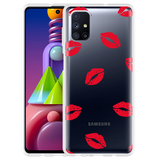 Hoesje geschikt voor Samsung Galaxy M51 - Red Kisses