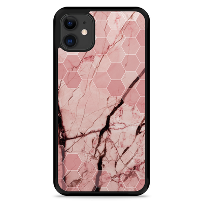 Cazy Hardcase hoesje geschikt voor iPhone 11 - Pink Marble