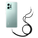 TPU Hoesje met Koord geschikt voor Xiaomi Redmi Note 12 4G - Transparant