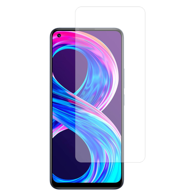 Cazy Tempered Glass Screen Protector geschikt voor Realme 8 Pro - Transparant