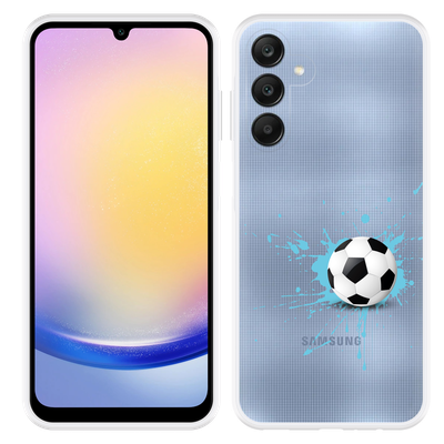 Cazy Hoesje geschikt voor Samsung Galaxy A25 Soccer Ball