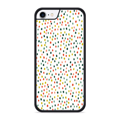 Cazy Hardcase hoesje geschikt voor iPhone 8 - Happy Dots