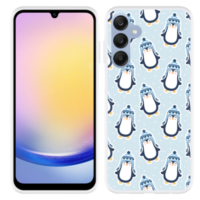 Cazy Hoesje geschikt voor Samsung Galaxy A25 Pinguins