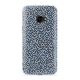 Hoesje geschikt voor Samsung Galaxy Xcover 4/4s - Blauwe Doodle