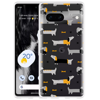 Cazy Hoesje geschikt voor Google Pixel 7 - Teckels