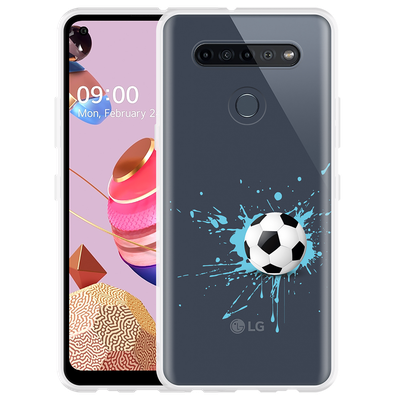 Cazy Hoesje geschikt voor LG K51S - Soccer Ball