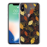 Hoesje geschikt voor iPhone Xs - Falling Leaves