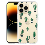 Hoesje geschikt voor iPhone 14 Pro Max - Green Cactus