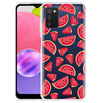 Cazy Hoesje geschikt voor Samsung Galaxy A03s - Watermeloen