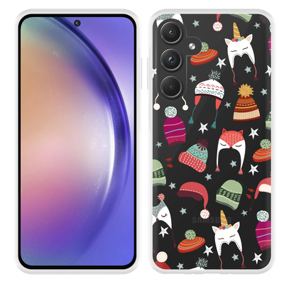 Cazy Hoesje geschikt voor Samsung Galaxy A55 Winter Hats