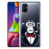 Hoesje geschikt voor Samsung Galaxy M51 - Smoking Chimp