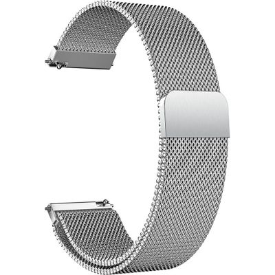 Cazy Bandje geschikt voor Samsung Galaxy Watch 6 / 5 / 4 - Milanees Watchband - Zilver