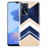 Hoesje geschikt voor Oppo A54s - Space wood