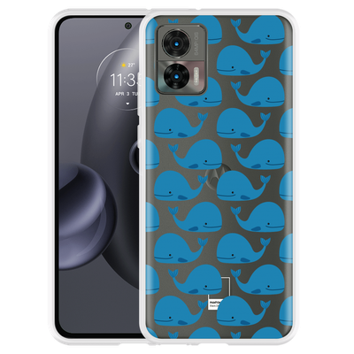 Cazy Hoesje geschikt voor Motorola Edge 30 Neo - Whales