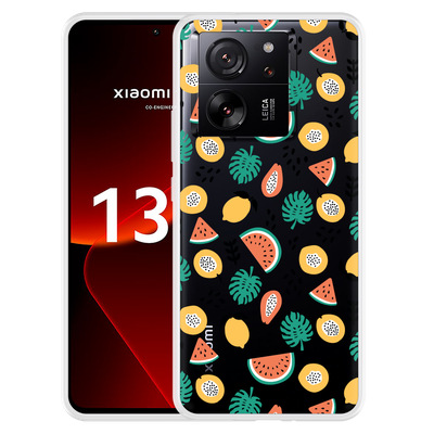 Cazy Hoesje geschikt voor Xiaomi 13T/13T Pro Tropical Fruit