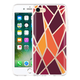 Hoesje geschikt voor iPhone 7 - Colorful Triangles