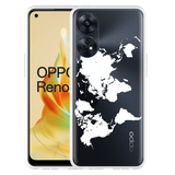 Hoesje geschikt voor Oppo Reno8 T 4G World Map