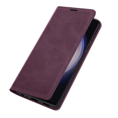 Cazy Wallet Magnetic Hoesje geschikt voor Samsung Galaxy S23 Ultra - Paars