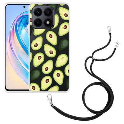 Cazy Hoesje met koord geschikt voor Honor X8a Avocado's