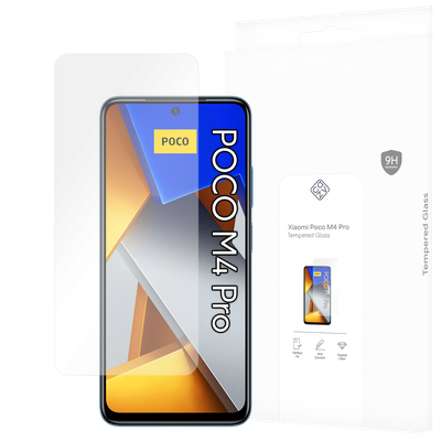 Cazy Tempered Glass Screen Protector geschikt voor Poco M4 Pro - Transparant