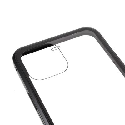 Cazy Magnetic Glass Hoesje geschikt voor iPhone 13 Pro - Zwart