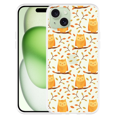 Cazy Hoesje geschikt voor iPhone 15 Plus Cute Owls