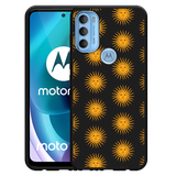 Hoesje Zwart geschikt voor Motorola Moto G71 - Vintage Zonnetjes